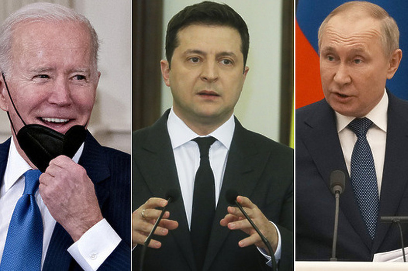 Biden, Zelenski i Putin - tri najčešće spominjana čovjeka u posljednjem periodu (Foto: EPA-EFE)