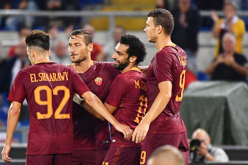 Totti, Salah i Džeko u dresu Rome (Foto: EPA-EFE)