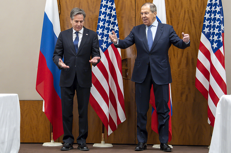 Blinken i Lavrov tokom posljednjeg susreta u Ženevi (Foto: EPA-EFE)