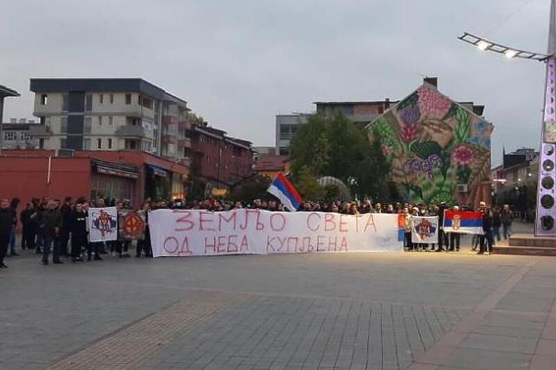 Skup podrške u Prijedoru Srbima na Kosovu u organizaciji grupe Samopoštovanje