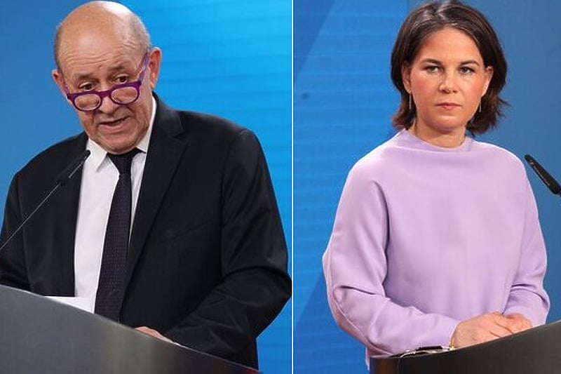 Jean-Yves Le Drian i Annalena Baerbock (Foto: EPA-EFE)