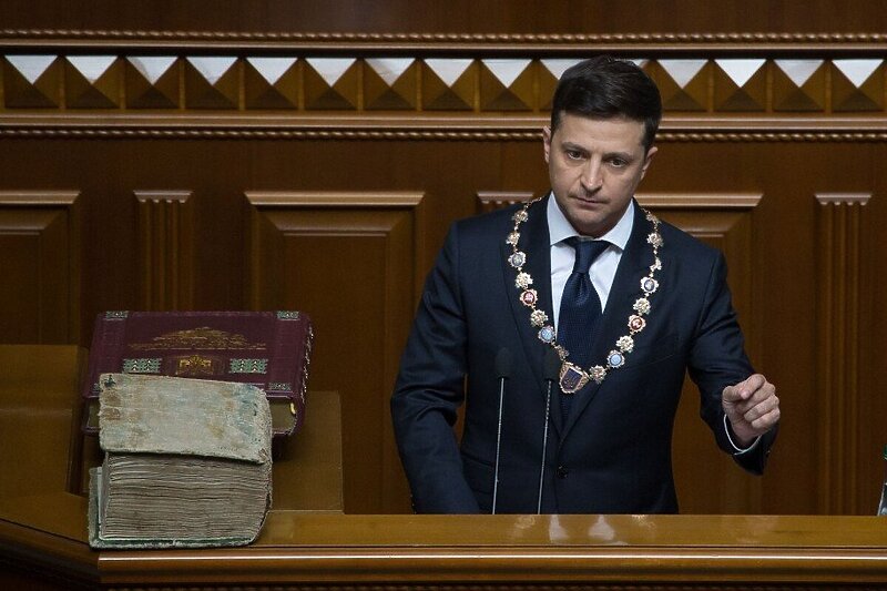 Volodimir Zelenski na dan inauguracije (Foto: Twitter)