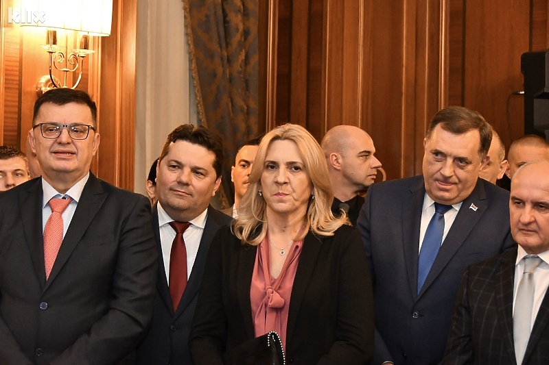 Tegeltija, Stevandić, Cvijanović, Dodik i Čubrilović (Foto: I. Š./Klix.ba)