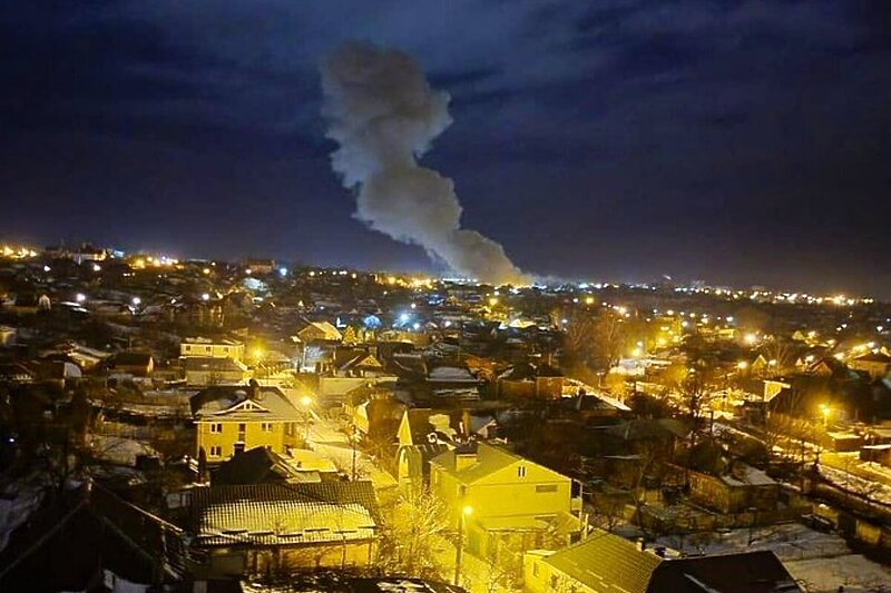 Granatiranje grada Sumy na istoku Ukrajine