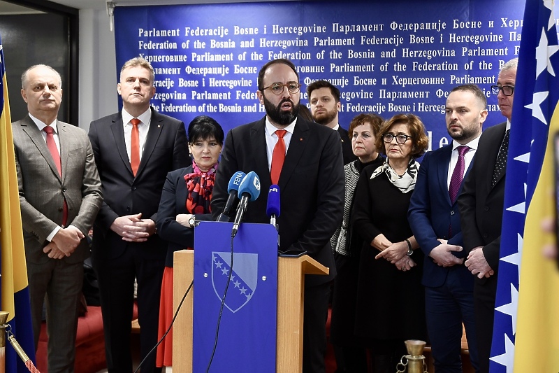Zastupnici SDP-a u Zastupničkom domu Parlamenta FBiH (Foto: D. S./Klix.ba)