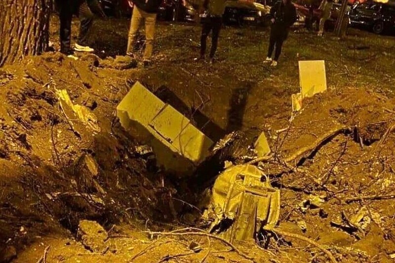 Lokacija pada i ostaci letjelice (Foto: Twitter)