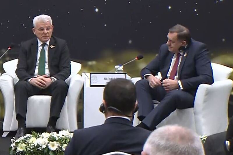 Šefik Džaferović i Milorad Dodik (Screenshot: ADF)