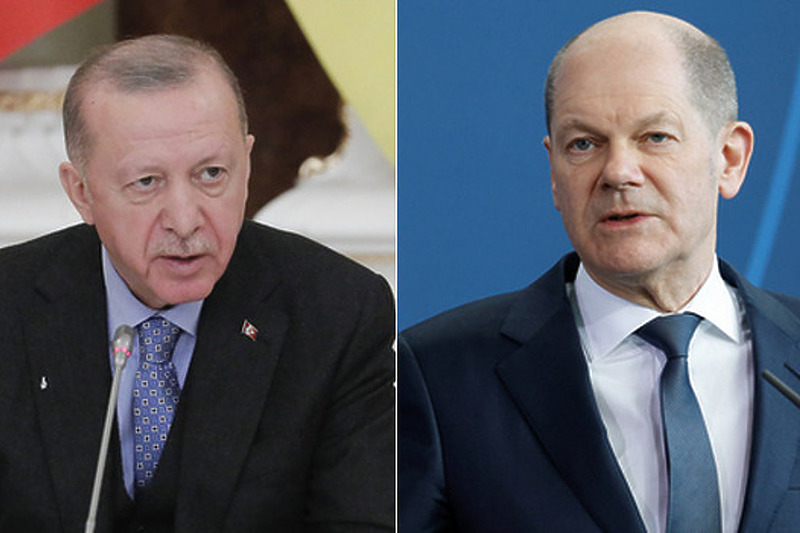 Recep Tayyip Erdogan i Olaf Scholz (Foto: EPA-EFE)