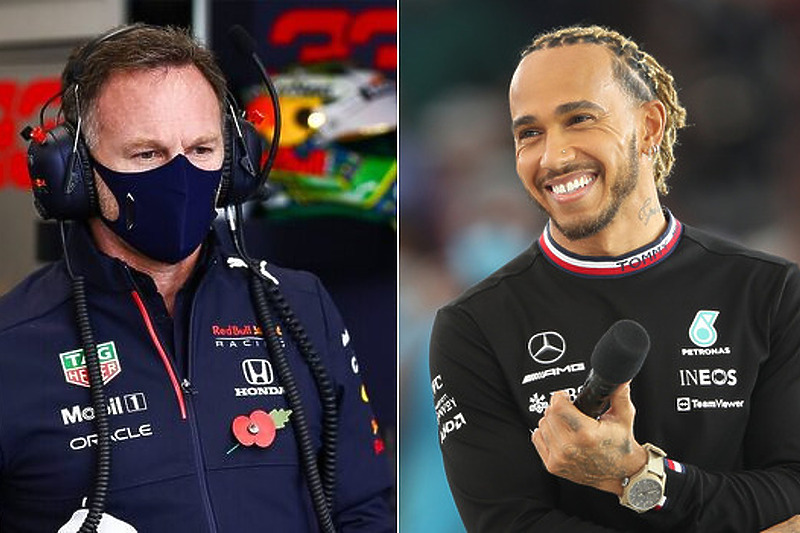 Christian Horner i Lewis Hamilton