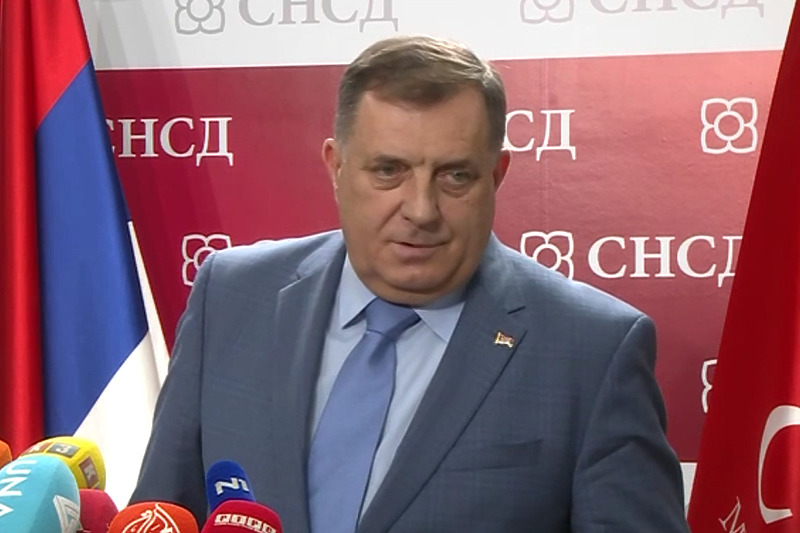 Milorad Dodik na konferenciji za medije (Screenshot)