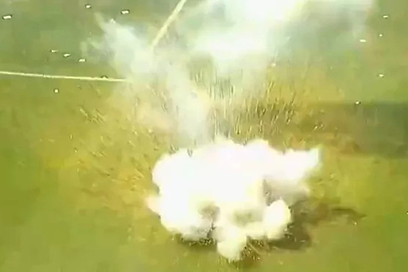 Trenutak kada je eksplodirao topovski udar (Foto: Screneshot)