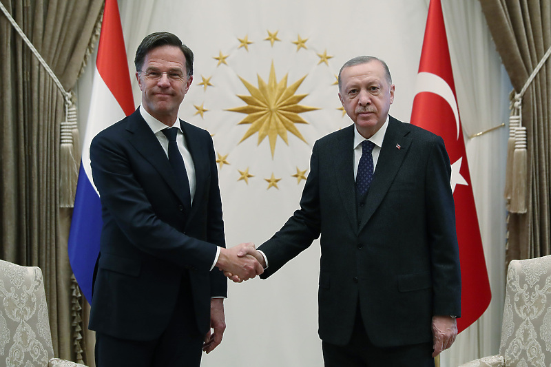 Mark Rutte i Recep Tayyip Erdogan (Foto: EPA-EFE)