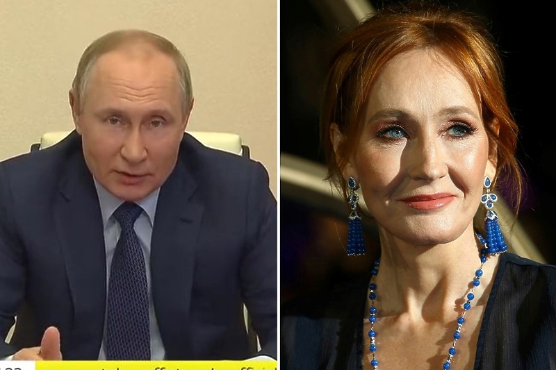 Vladimir Putin i JK Rowling (Foto: Twitter)