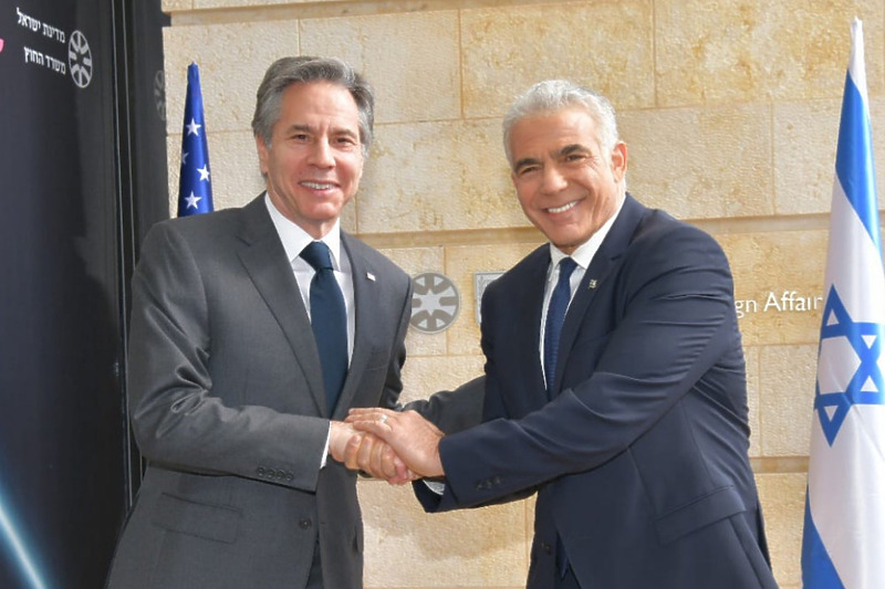 Antony Blinken i Yair Lapid u Jerusalemu (Foto: Twitter)