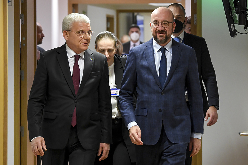 Šefik Džaferović i Charles Michel (Foto: Europa.eu)