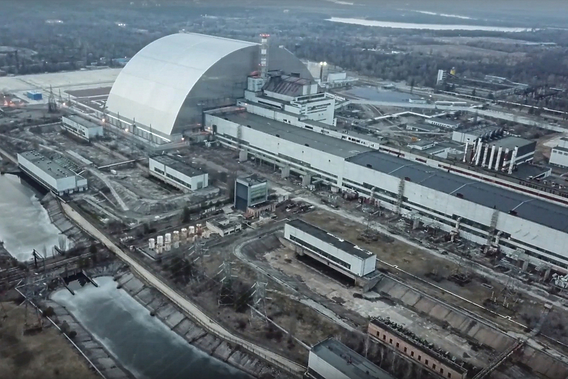 Kontejner koji štiti uništeni četvrti reaktor u Černobilu (Foto: EPA-EFE)