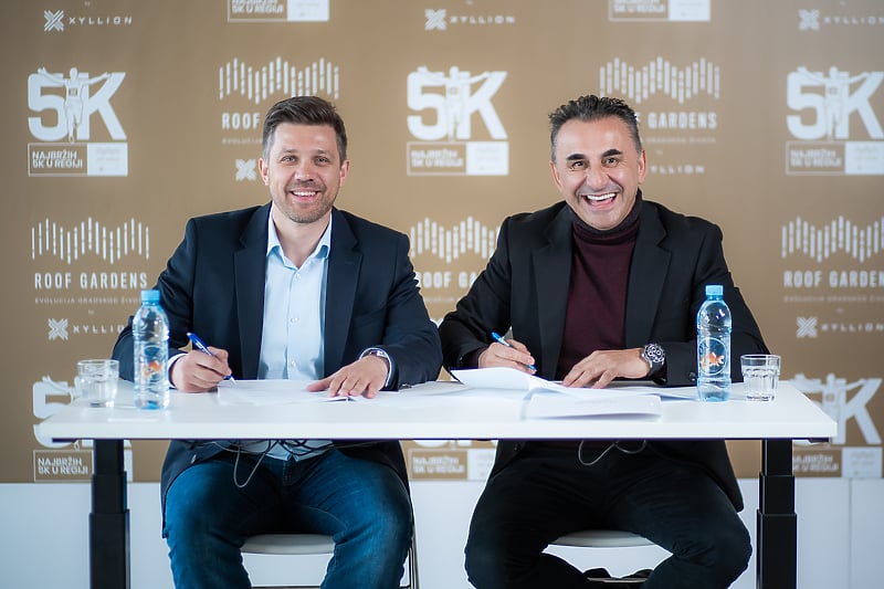 Berin Alagić, direktor investicijske kompanije XYLLION i Goran Ćorić, predstavnik NGO Marathon