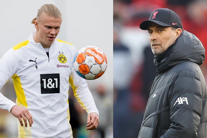 Erling Haaland i Jurgen Klopp (Foto: Twitter)