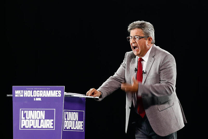 Foto/EPA: Kandidat na predsjedničkim izborima u Francuskoj Jean-Luc Mélenchon