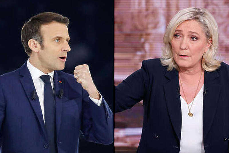 Emmanuel Macron i Marine Le Pen (Foto: EPA-EFE)