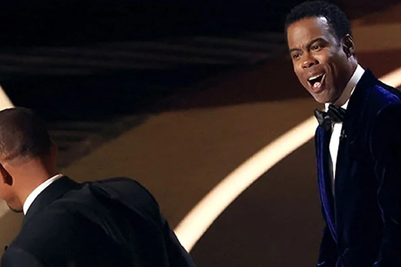 Chris Rock ošamaren je pred svima na dodjeli Oscara (Foto: Twitter)