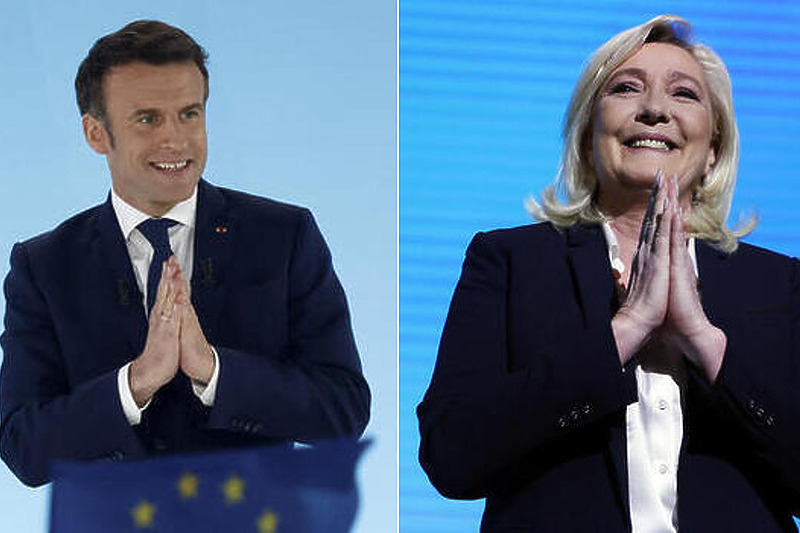 Emmanuel Macron i Marine Le Pen (Foto: EPA-EFE)