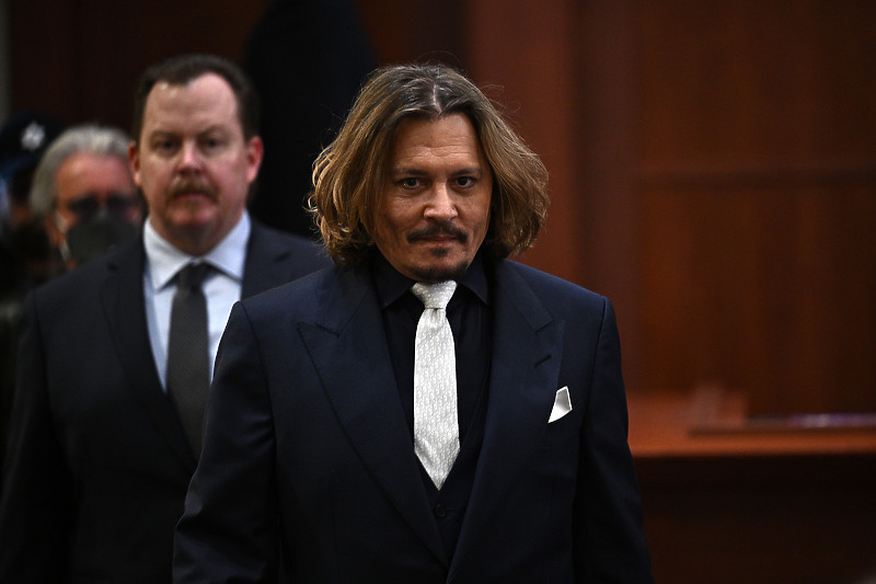 Johnny Depp na jučerašnjem suđenju (Foto: EPA-EFE)