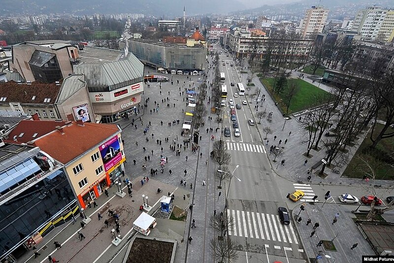 Trg Krajine u Banjoj Luci gdje će biti održan skup (Foto: RSE)