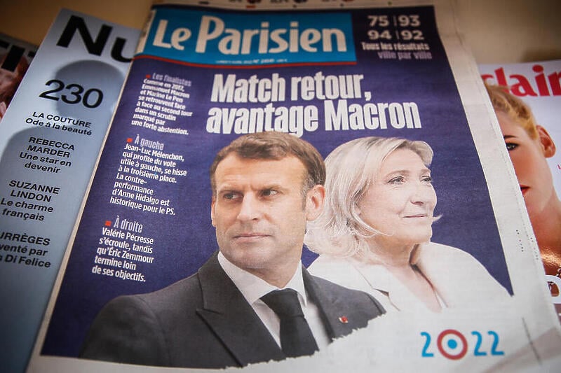 Emmanuel Macron i Marine Le Pen (Foto: EPA-EFE)