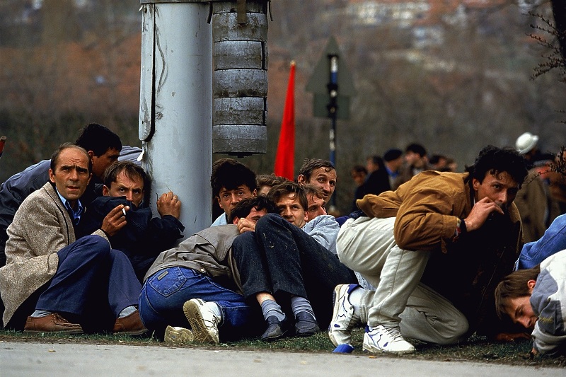 Sarajevo, 6. april 1992. (Foto: Ron Haviv, VII)