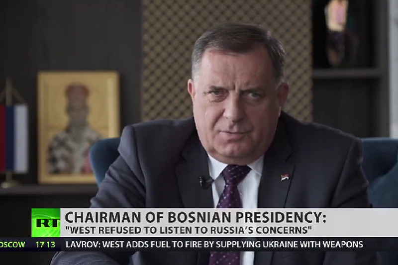 Foto: Screenshoot/ Twitter / Milorad Dodik je pogrešno potpisan kao predsjedavajući predsjedništva