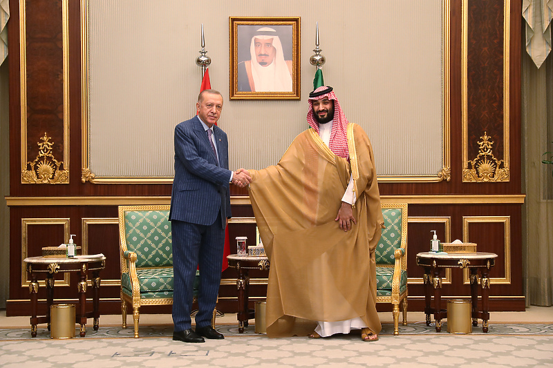 Erdogan sa saudijskim prijestolonasljednikom (Foto: EPA-EFE)