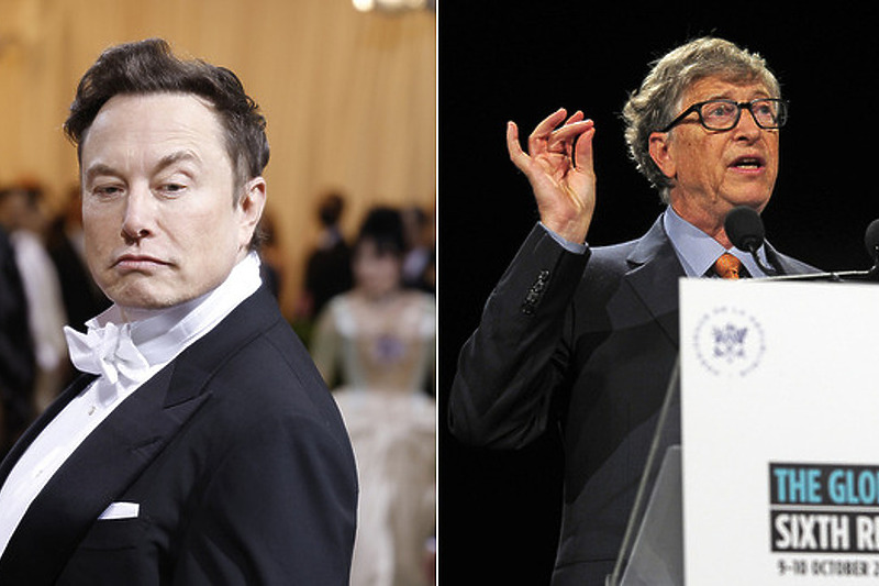 Elon Musk i Bill Gates (Foto: EPA-EFE)