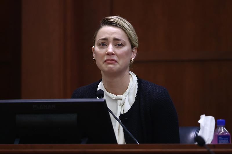 Amber Heard na današnjem ročištu (Foto: EPA-EFE)