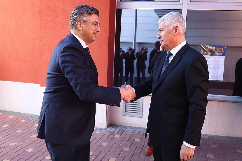 Andrej Plenković i Dragan Čović (Foto: Pixsell/Denis Kapetanovic)