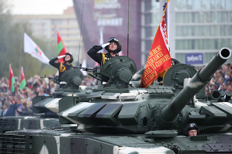 Bjeloruski vojnici na Paradi pobjede 9. maja (Foto: EPA-EFE)