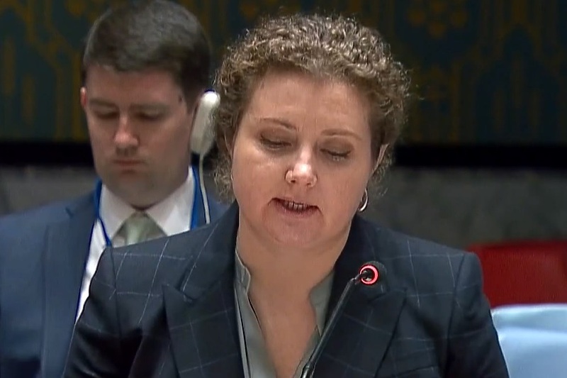 Ana Evstigneva, ruska predstavnica u Vijeću sigurnosti UN-a (Screenshot: UN)