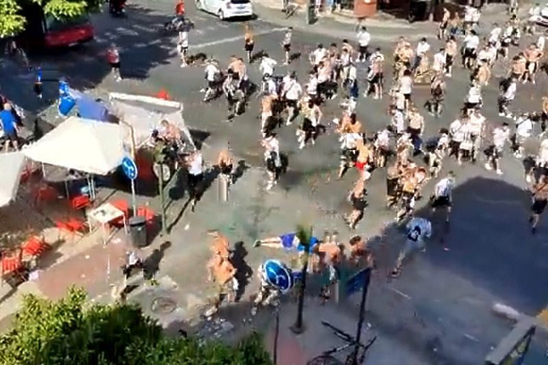 Žestoki sukobi u Sevilli (Foto: Screenshot)
