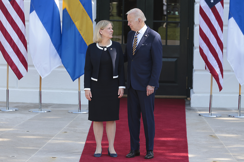 Švedska premijerka Magdalena Andersson i predsjednik SAD-a Joe Biden (Foto: EPA-EFE)