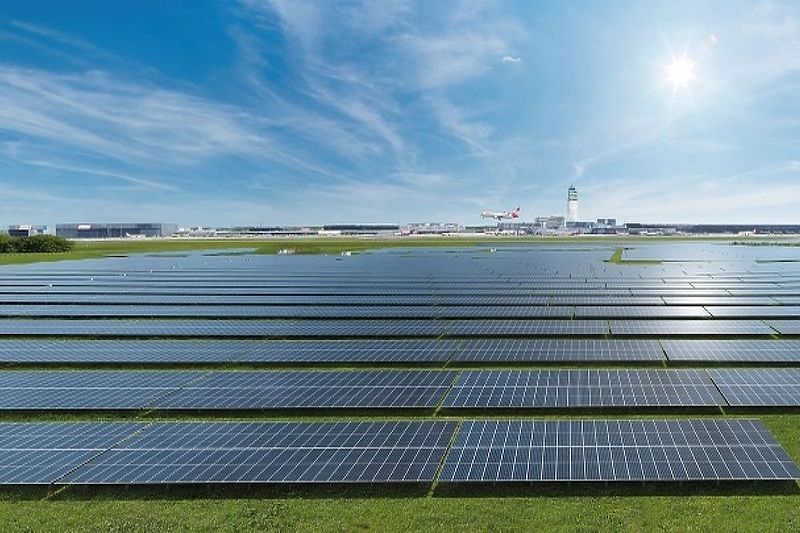 Najveća solarna elektrana u Austriji (Foto: Flughafen Wien AG)