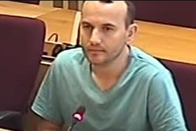 Mirsad Kandić tokom suđenja u Sarajevu