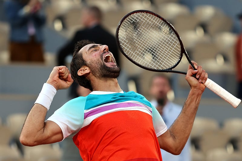 Marin Čilić će u polufinalu Roland Garrosa igrati protiv Caspera Ruuda (Foto: EPA-EFE)