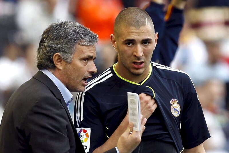 Jose Mourinho i Karim Benzema (Foto: EPA-EFE)