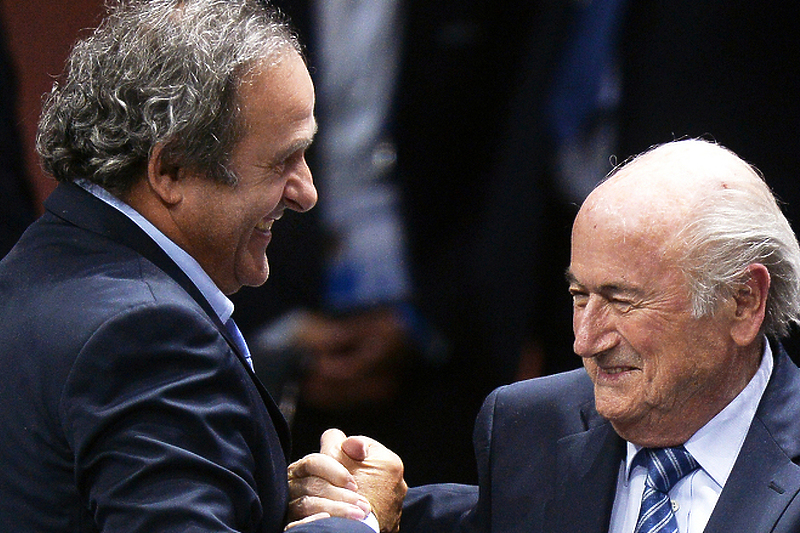 Michel Platini i Sepp Blatter (Foto: EPA-EFE)