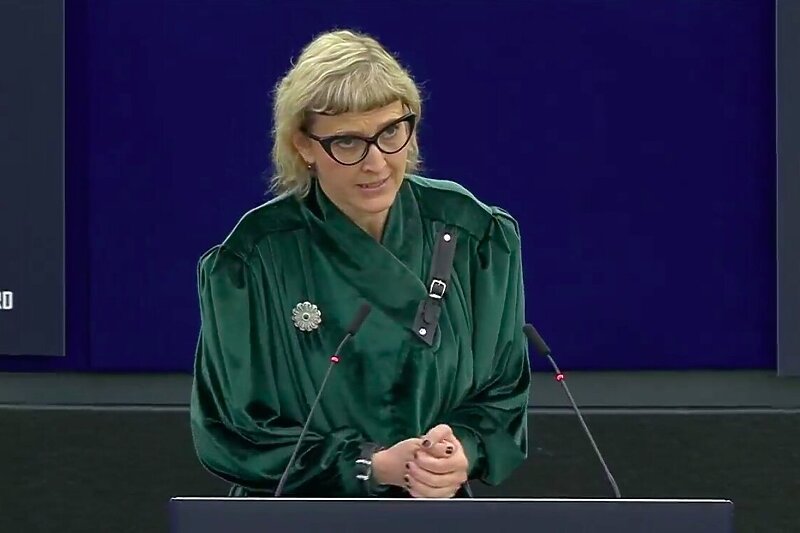 Jasmila Žbanić u Evropskom parlamentu (Foto: Twitter)