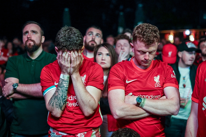 Razočarani navijači Liverpoola nakon poraza od Reala u finalu Lige prvaka (Foto: EPA-EFE)