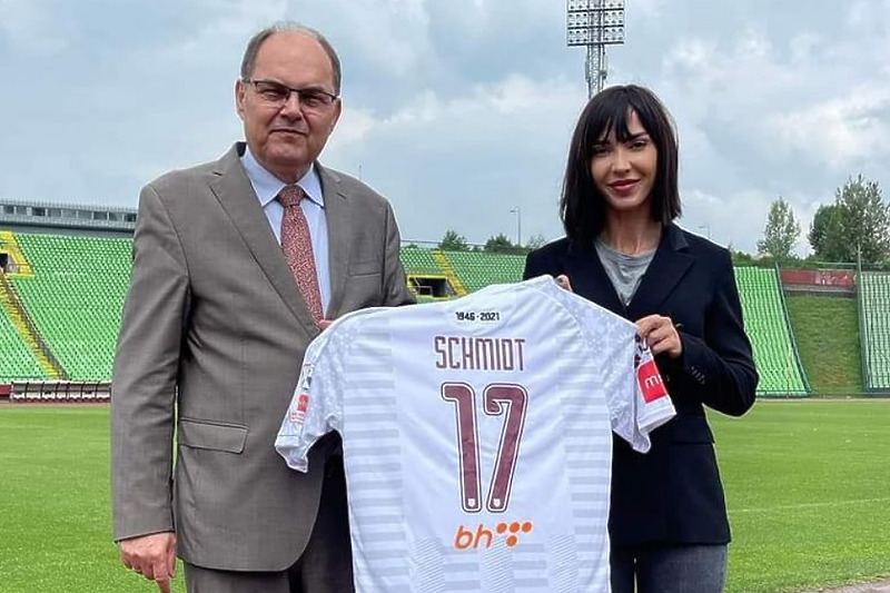 Schmidt i Alimanović na Koševu (Foto: Instagram)