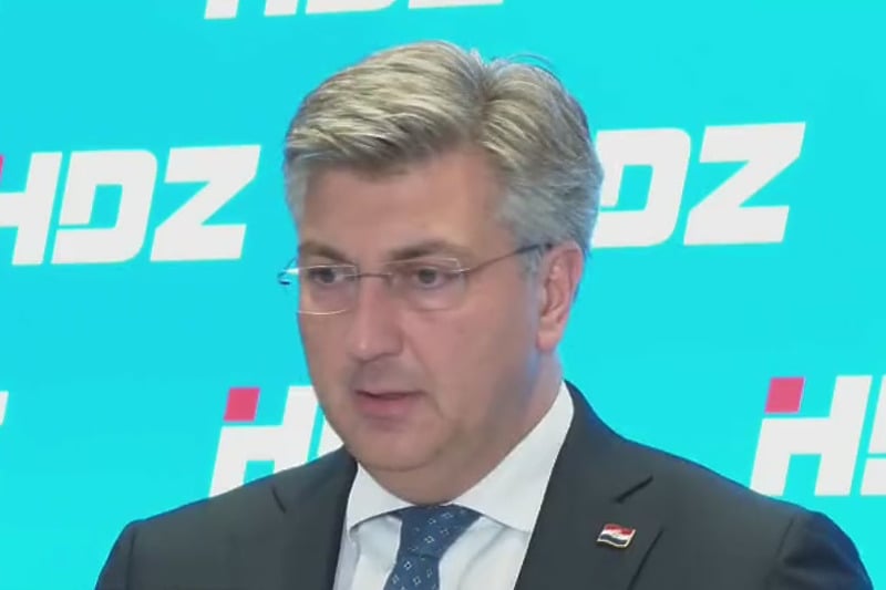 Andrej Plenković (Screenshot: Twitter / @N1infoSA))