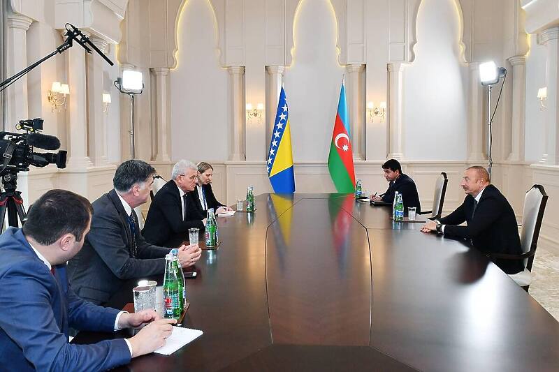 Šefik Džaferović na sastanku sa predsjednikom Azerbejdžana