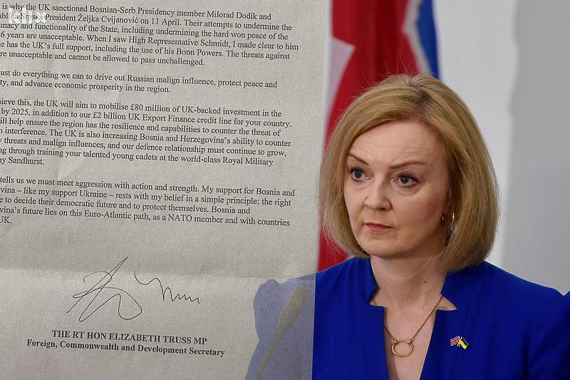 Šefica britanske diplomatije Liz Truss (Foto: D. S./Klix.ba)